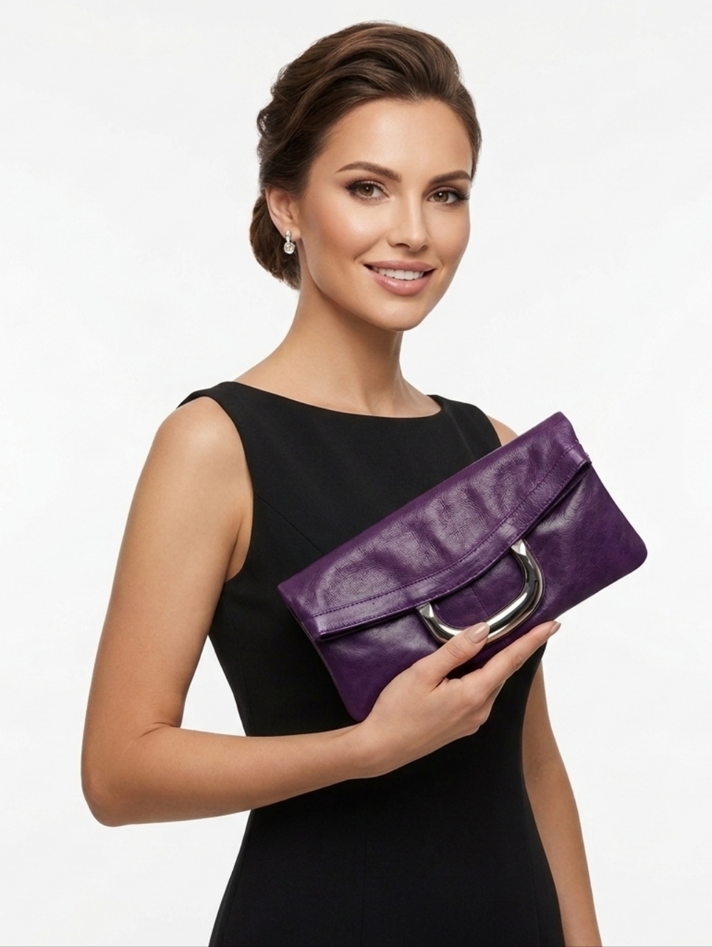 Gianni Chiarini genuine leather foldover purse